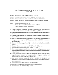 2009 Commissioning Tasks for the LTU/FEL Run