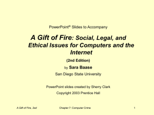 A Gift of Fire : Social, Legal, and Internet