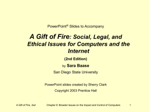 A Gift of Fire : Social, Legal, and Internet