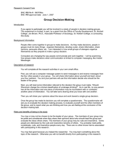 Group Decision-Making