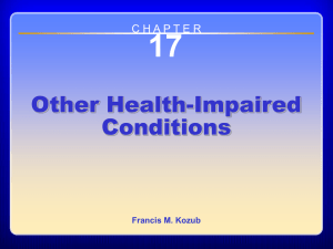 17 Other Health-Impaired Conditions C H A P T E R