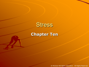 Stress Chapter Ten © McGraw-Hill Higher Education.  All Rights Reserved.