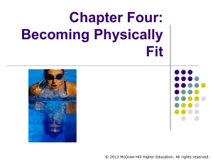 Chapter Four: Becoming Physically Fit © 2013 McGraw-Hill Higher Education. All rights reserved.