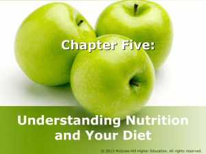 Chapter Five: Understanding Nutrition and Your Diet