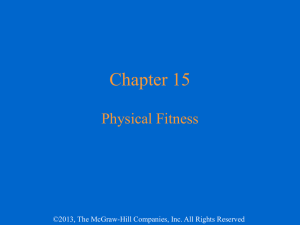 Chapter 15 Physical Fitness ©2013, The McGraw-Hill Companies, Inc. All Rights Reserved