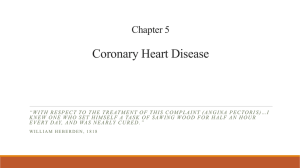 Coronary Heart Disease Chapter 5