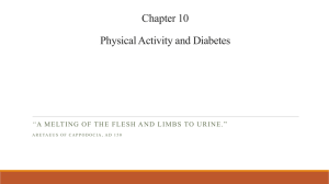 Chapter 10 Physical Activity and Diabetes “