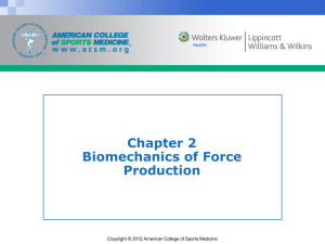 Chapter 2 Biomechanics of Force Production