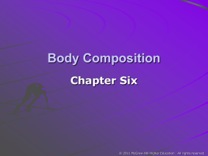 Body Composition Chapter Six