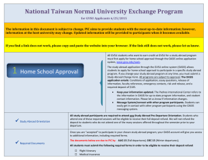 National Taiwan Normal University Exchange Program