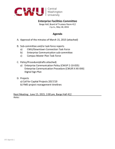 Enterprise Facilities Committee  Agenda