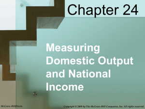 Chapter 24 Measuring Domestic Output and National