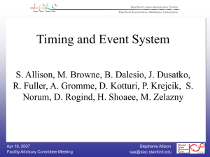 Timing and Event System