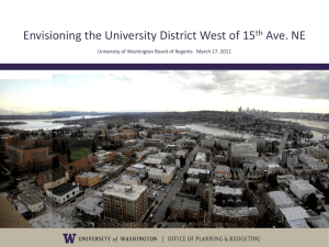 Envisioning the University District West of 15 Ave. NE March 2011 th