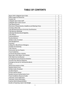 TABLE OF CONTENTS