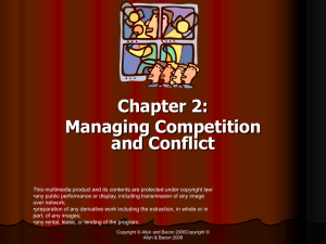 Chapter 2: Managing Competition and Conflict