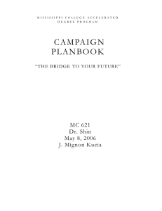 CAMPAIGN PLANBOOK  MC 621
