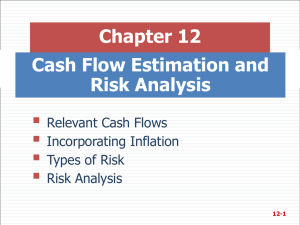  Chapter 12 Cash Flow Estimation and Risk Analysis