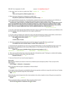 MUS 348  Test I, September 19, 2015  answers