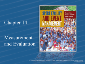 Chapter 14 Measurement and Evaluation