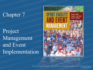 Chapter 7 Project Management and Event