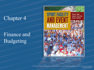 Chapter 4 Finance and Budgeting