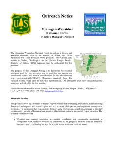 Outreach Notice  Okanogan-Wenatchee National Forest