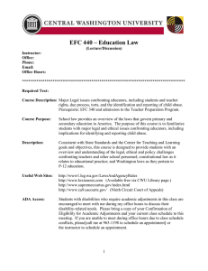 EFC 440 – Education Law