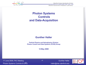 Photon Systems Controls and Data-Acquisition Gunther Haller