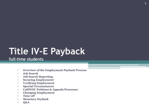 Title IV-E Payback full-time students 1