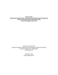 Review of the Department of Information Technology and Administrative Management