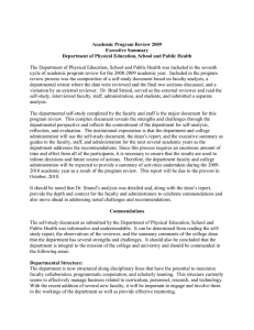 Academic Program Review 2009 Executive Summary
