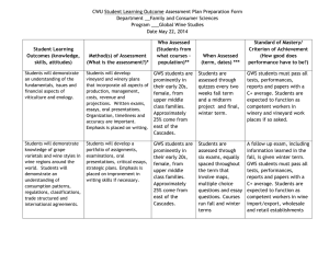 CWU Student Learning Outcome Assessment Plan Preparation Form
