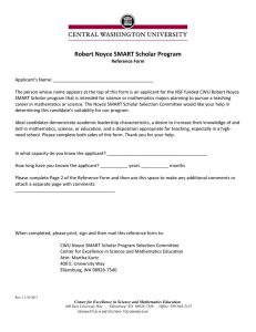 Robert Noyce SMART Scholar Program