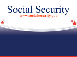 Social Security www.socialsecurity.gov