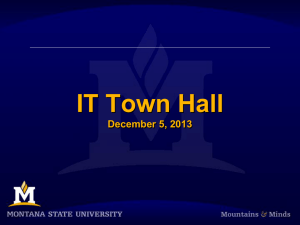 IT Town Hall December 5, 2013