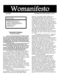 April 2000 Newsletter of the MSU Women’s Center