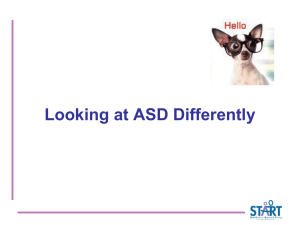 Looking at ASD Differently