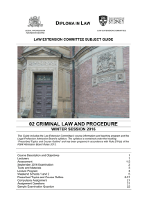 D L 02 CRIMINAL LAW AND PROCEDURE