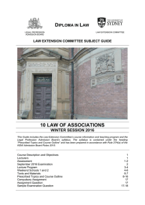 D L 10 LAW OF ASSOCIATIONS