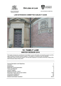 D L 19  FAMILY LAW