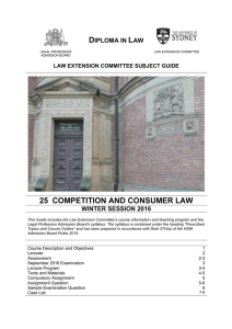 D L 25  COMPETITION AND CONSUMER LAW