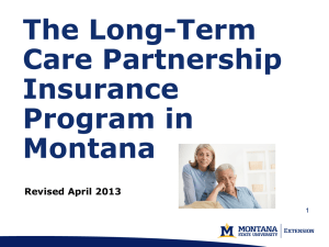 The Long-Term Care Partnership Insurance Program in