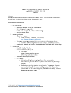 Division of Student Success Steering Committee MINUTES