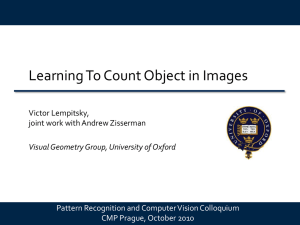 Learning To Count Object in Images Victor Lempitsky,