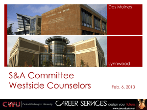 S&amp;A Committee Westside Counselors Des Moines Lynnwood