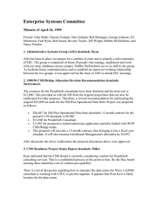 Enterprise Systems Committee Minutes of April 26, 1999