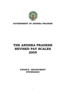 THE ANDHRA PRADESH REVISED PAY SCALES 2005