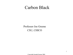 Carbon Black Professor Joe Greene CSU, CHICO 1