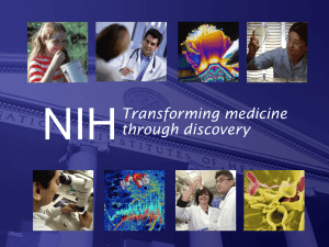 NIH Transforming medicine through discovery 1